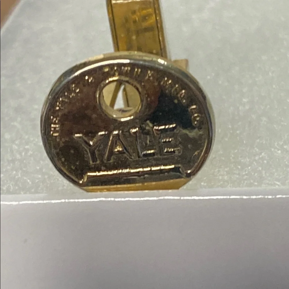 5 for $15 Yale Gold Key Cufflink